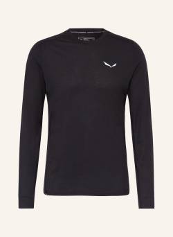 Salewa Longsleeve Puez Dry'ton schwarz von Salewa