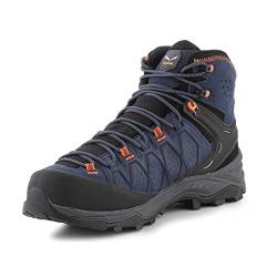 Salewa Men's Ms Alp Trainer 2 Mid GTX Hiking Boots, Dark Denim Fluorescent Orange, 13 UK von Salewa
