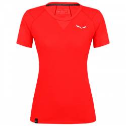 Salewa - Women's Agner AM - Merinoshirt Gr 34 rot von Salewa