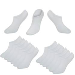 Sallder®️ 6er Pack Unisex-Sneaker Socken für Damen & Herren in Größe 40-44.Diese weißen Socken sind atmungsaktiv, stilvoll unter deinen Sneakers. von Sallder