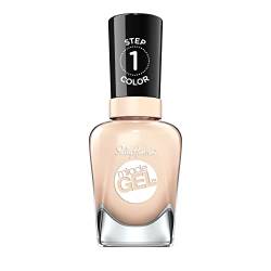 Sally Hansen Miracle Gel Nagellack ohne künstliches UV-Licht Cream of the Crop, Nude, mit intensiv glänzendem Gel-Finish, Nr. 610, (1 x 14,7 ml) von Sally Hansen