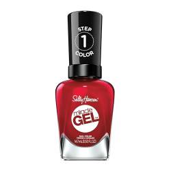 Sally Hansen Miracle Gel Nagellack ohne künstliches UV-Licht Rhapsody Red, Dunkelrot, mit intensiv glänzendem Gel-Finish, Nr. 680, (1 x 14,7 ml) von Sally Hansen