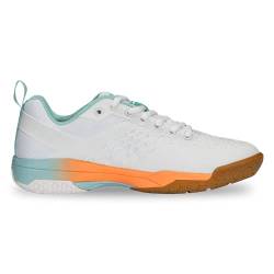 Salming Eagle Indoor/Court/Squash/Badminton-Schuhe für Damen, Weiß/Blassblau, Weiß / Hellblau, 36.5 EU von Salming