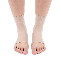 Silikongel Fersen Fußschutz, weiche elastische Knöchelschutzhülle Silikon-Schutzkissen Atmungsaktive Fuß Fersenriss Socke, Stützknöchelbandage Hilft bei gebrochenen Fersen, Schmerzlinderung(Silikon) von Salmue