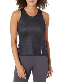 SALOMON Damen Sense Aero Tank T-Shirt, Periskop/Tiefschwarz, Small von Salomon