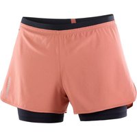 SALOMON Damen Shorts CROSS 2IN1 SHORT W LIGHT MAHOGANY von Salomon