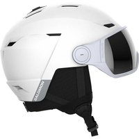 SALOMON Herren Helm HELMET ICON LT VISOR White/Uni SILVER von Salomon