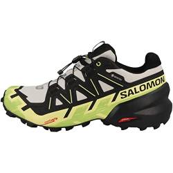 SALOMON Herren Speedcross 6 Sneaker, Mondgestein/Schwarz/sonniger Limette, 42 EU von Salomon