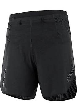 Salomon Damen Sense Aero 12,7 cm Shorts, Tiefschwarz, X-Groß von Salomon