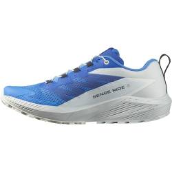 Salomon Herren Sense Ride Traillaufschuhe, Sense Ride 5 Ibiza Blue Lapis Blue White, 44 EU von Salomon