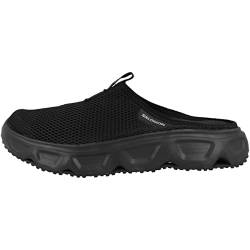 Salomon Reelax Slide 6.0 Herren Erholungsschuhe, Gepolsterte Stabilität, Sofortiger und lang anhaltender Komfort, Vielseitiger Einsatz, Black, 40 2/3 von Salomon