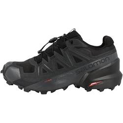 Salomon Speedcross 5 Gore-Tex Damen Trail Running Wasserdichte Schuhe, Wetterschutz, Aggressiver Grip, Präzise Passform, Black, 37 1/3 von Salomon