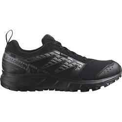 Salomon Wander Gore-Tex Herren Trail Running Wasserdichte Schuhe, Outdoor-bereit, Komfort durch Dämpfung, Sicherer Fußhalt, Black, 41 1/3 von Salomon