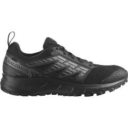 Salomon Wander Herren Trail Running Schuhe, Outdoor-bereit, Komfort durch Dämpfung, Sicherer Fußhalt, Black, 46 von Salomon