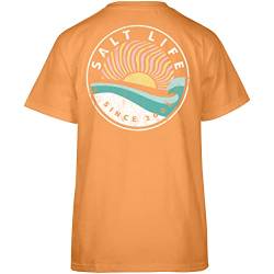 Salt Life Herren A Perfect Day Kurzarm T-Shirt, Farbe: Orange, Large von Salt Life