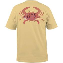 Salt Life Herren Chesapeake Life kurzen Ärmeln, Bequeme Passform T-Shirt, Verwaschenes Marineblau, Large von Salt Life