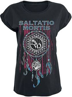 Saltatio Mortis Dreamcatcher Frauen T-Shirt schwarz S 100% Baumwolle Band-Merch, Bands von Saltatio Mortis