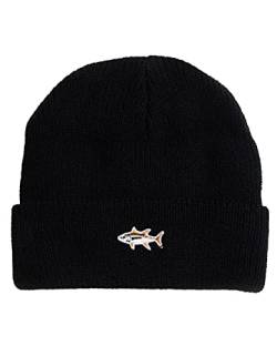 Salty Crew Herren FISHSTICKS Beanie Baskenmütze, Schwarz, Einheitsgröße von Salty Crew