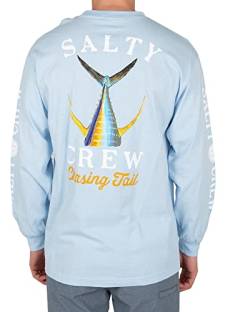 Salty Crew Langärmeliges T-Shirt, hellblau, Mittel von Salty Crew