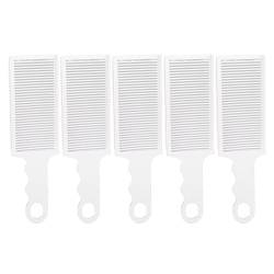 Saluaqui 5PCS Barber Fade Combs für Männer, Antistatischer Haarschneidekamm, Gebogene, Flache Oberseite, Positionierung, Styling, Professioneller Haarschneidekamm für von Saluaqui