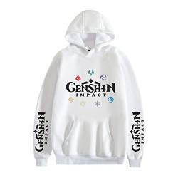 Genshin Impact Hoodie Xiao Venti Klee Hoodie Anime Razor Kaeya Cosplay Kostüm Mit Kapuze Pullover Sweatshirt für Männer Frauen von Salutebaba