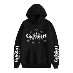 Genshin Impact Hoodie Xiao Venti Klee Hoodie Anime Razor Kaeya Cosplay Kostüm Mit Kapuze Pullover Sweatshirt für Männer Frauen von Salutebaba