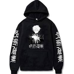 Jujutsu Kaisen Hoodie Gojo Satoru Cosplay Hoodie Unisex Kostüme Sweatshirt Jacke Tops Pullover Mantel von Salutebaba