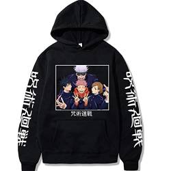 Unisex Jujutsu Kaisen Hoodie Yuji Itadori Gojo Satoru Cosplay Jacke Megumi Fushiguro Sweatshirt Pullover Mantel für Damen Herren von Salutebaba