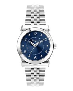 Ferragamo Damen-Armbanduhr, hergestellt in der Schweiz, Edelstahl, OS, Vega von Salvatore Ferragamo