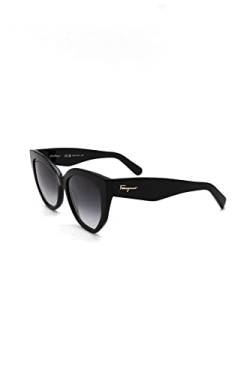 SALVATORE FERRAGAMO Unisex SF1061S Sunglasses, 001 Black, 52 von Salvatore Ferragamo