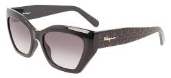 Salvatore Ferragamo Unisex SF1043S Sunglasses, 001 Black, 26 von Salvatore Ferragamo