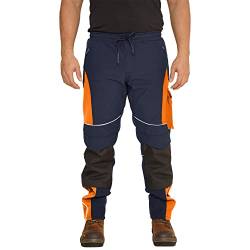 Sam Caan® Hi Viz Trousers Reflektierenden Hose Herren Arbeitshose Fluoreszierenden Warnschutz Hose Wasserfest Cargohose Soft Shell Arbeitskleidung von Sam Caan