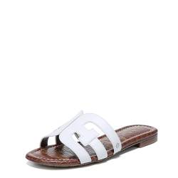 Sam Edelman Damen Bay Schiebe-Sandalen, Sattel Vaquero aus Leder, Weiß, 38 EU von Sam Edelman