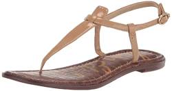 Sam Edelman Damen Gigi Flat Sandale, Mandel, 39 EU von Sam Edelman