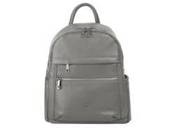 Cityrucksack SAMANTHA LOOK Gr. B/H/T: 24 cm x 30 cm x 9 cm, grau Rucksäcke von Samantha Look