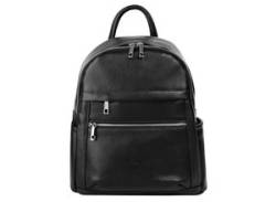 Cityrucksack SAMANTHA LOOK Gr. B/H/T: 24 cm x 30 cm x 9 cm, schwarz Rucksäcke von Samantha Look