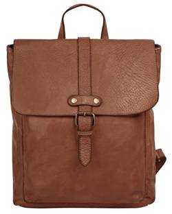 Samantha Look Rucksack Echt Leder cognac Damen - 021380 von Samantha Look