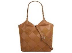 Shopper SAMANTHA LOOK Gr. B/H/T: 30 cm x 23 cm x 14 cm onesize, braun (cognac) Damen Taschen Handtaschen von Samantha Look