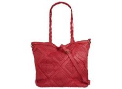 Shopper SAMANTHA LOOK Gr. B/H/T: 33 cm x 30 cm x 15 cm onesize, rot Damen Taschen Handtaschen von Samantha Look