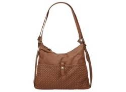 Shopper SAMANTHA LOOK Gr. B/H/T: 34 cm x 32 cm x 8 cm onesize, braun (cognac) Damen Taschen Handtaschen von Samantha Look