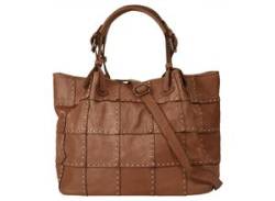 Shopper SAMANTHA LOOK Gr. B/H/T: 36 cm x 26 cm x 19 cm onesize, braun (cognac) Damen Taschen Handtaschen von Samantha Look