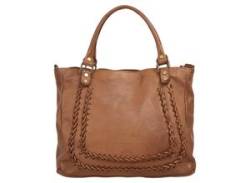 Shopper SAMANTHA LOOK Gr. B/H/T: 37 cm x 26 cm x 14 cm onesize, braun (cognac) Damen Taschen Handtaschen von Samantha Look