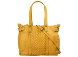 Shopper SAMANTHA LOOK Gr. B/H/T: 40 cm x 32 cm x 18 cm onesize, gelb Damen Taschen Handtaschen von Samantha Look