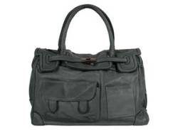 Shopper SAMANTHA LOOK Gr. B/H/T: 41 cm x 29 cm x 16 cm onesize, grau Damen Taschen Handtaschen von Samantha Look