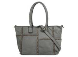 Shopper SAMANTHA LOOK Gr. B/H/T: 48 cm x 28 cm x 15 cm onesize, grau Damen Taschen Handtaschen von Samantha Look