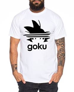 Adi Goku Herren T-Shirt Dragon Master Son Ball Vegeta Turtle Roshi Db, Farbe:Weiß;Größe:XL von Sambosa