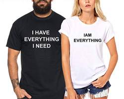 Everything - Partner-T-Shirt Damen und Herren - 2 Stück - Couple-Shirt Geschenk Set für Verliebte - Partner-Geschenke - Bestes Geburtstagsgeschenk - Partnerlook von Sambosa