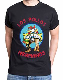 Los Pollos Herren T-Shirt Hermanos Bad Heisenberg Breaking, Farbe:Schwarz;Größe:4XL von Sambosa