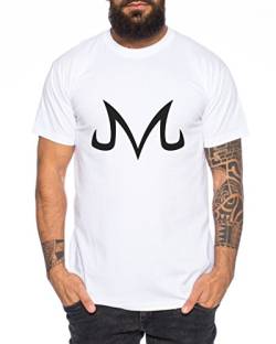 Majin Zeichen von Boo Dragonball Nerd Herren T-Shirt, Farbe:Weiss;Größe:L von Sambosa