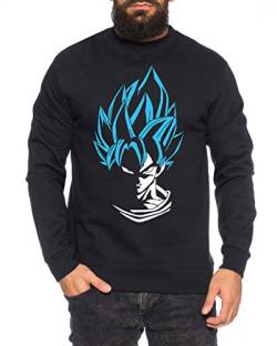 SS Herren Sweatshirt Goku Dragon Master Son Ball Vegeta Turtle Roshi Db, Farbe:Schwarz, Größe:XL von Sambosa